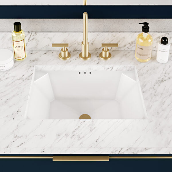 Icera White Richmond Undermount Lavatory, 18