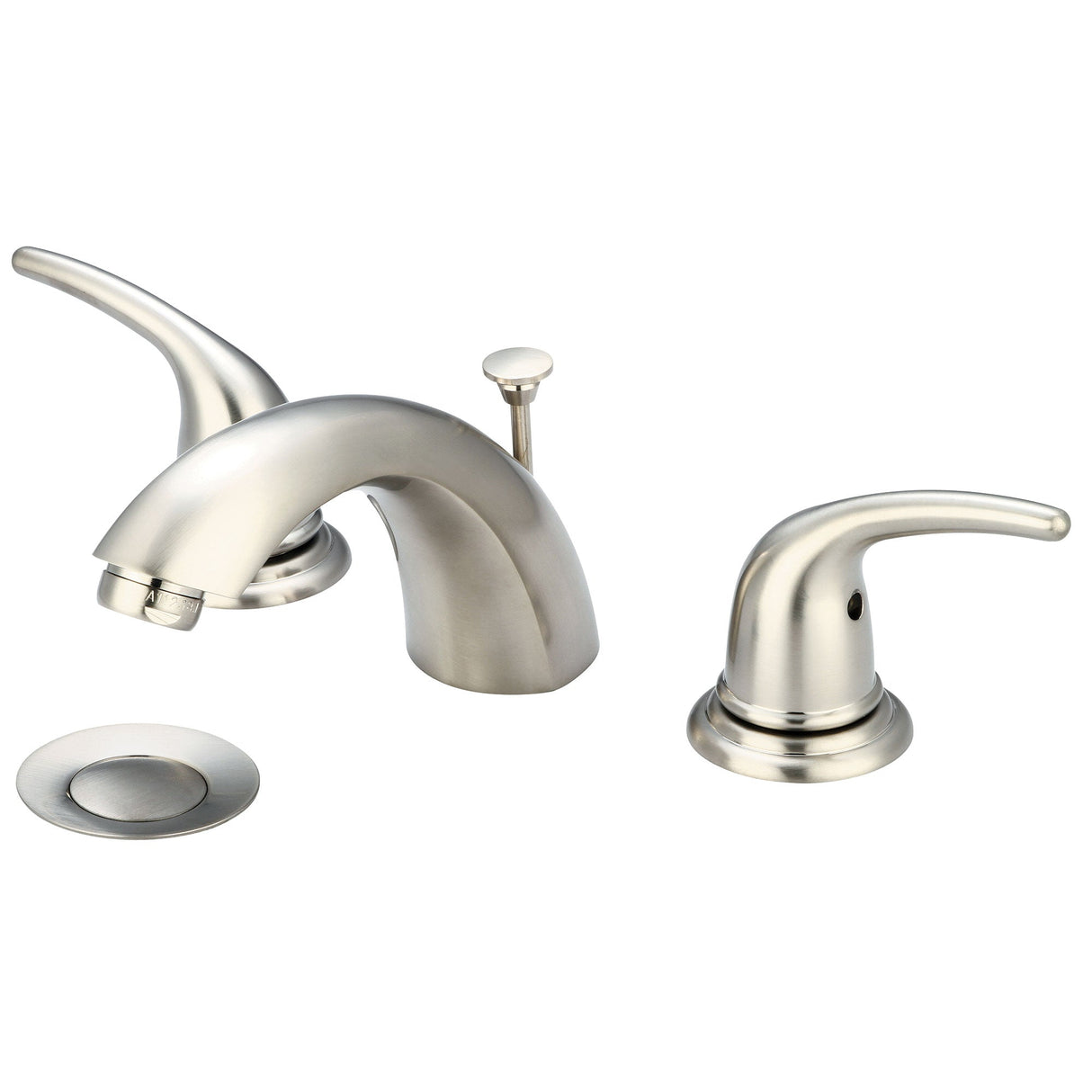 Olympia L-7372-BN Accent Two Handle Lavatory Widespread Faucet in Brushed Nickel