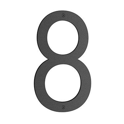 Smedbo Nordic House Number 8 in Matte Black