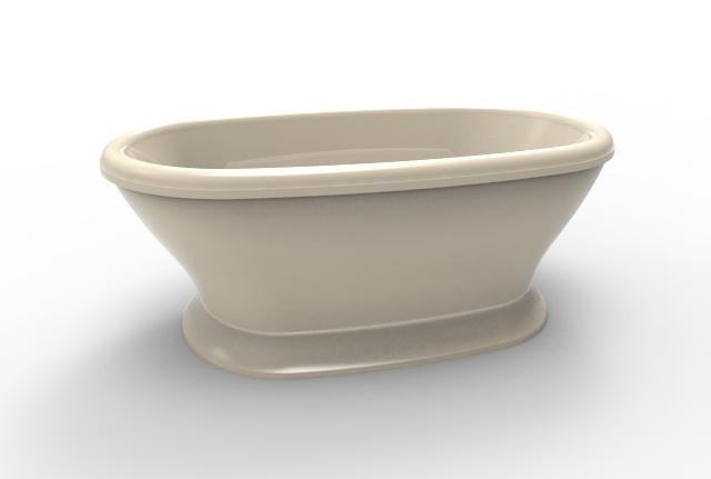 Hydro Systems LAU7040ATA-BIS LAUREN 7040 FREESTANDING THERMAL AIR SYSTEM - BISCUIT