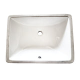 Grotto LB20157 20-Inch Ceramic Undermount Bathroom Sink, White