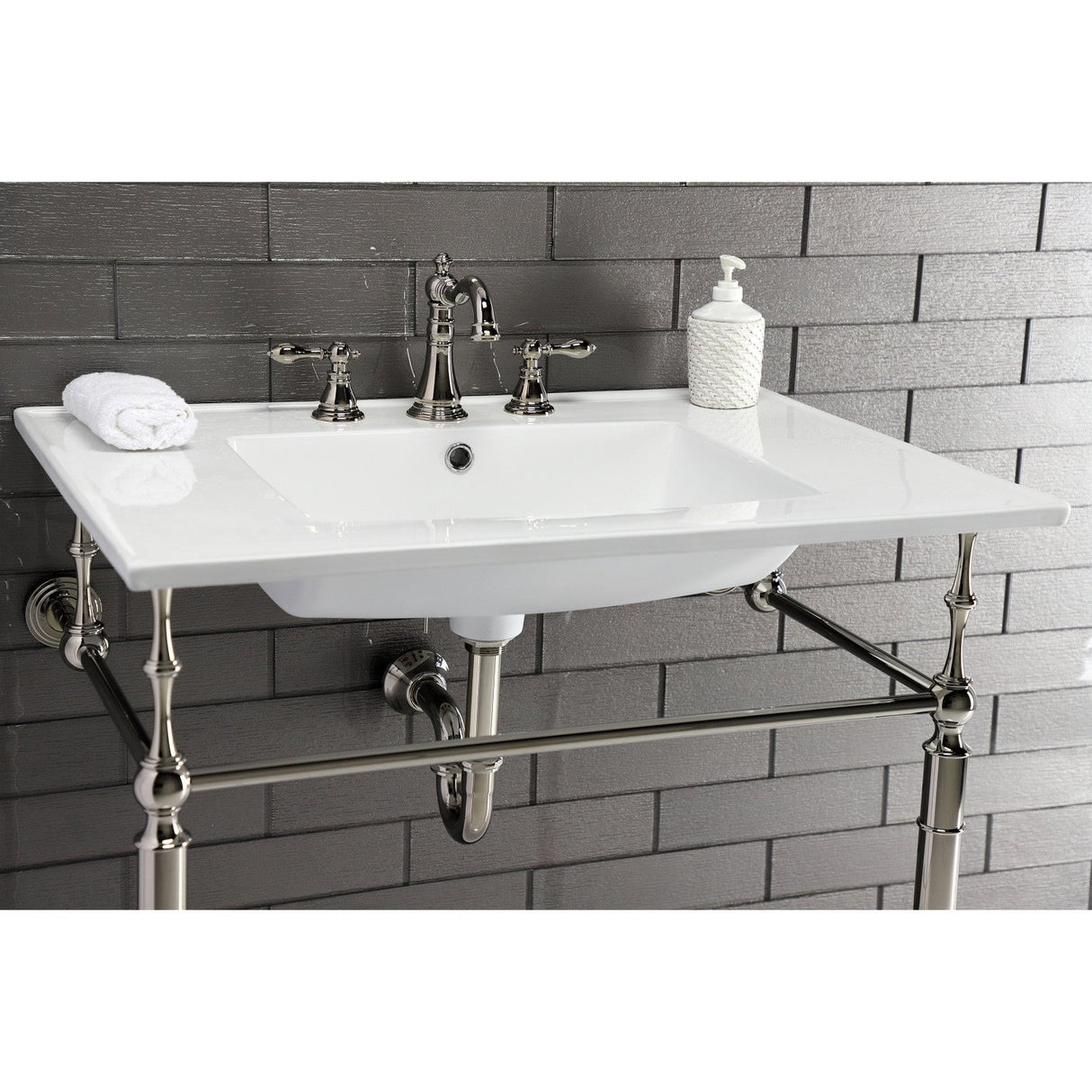 Continental LBT31227W38 31-Inch Ceramic Vanity Sink Top, White