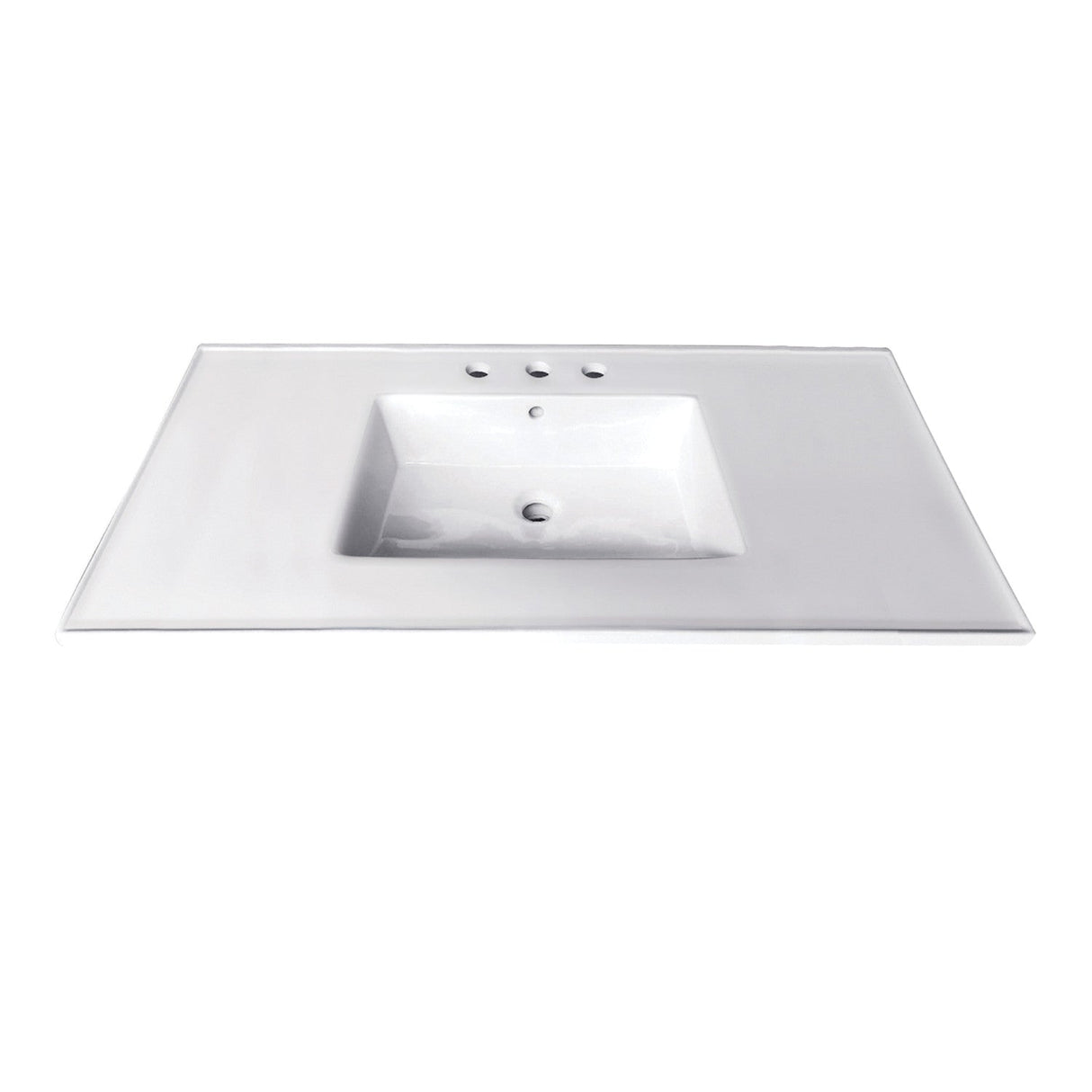 Continental LBT37227W34 37-Inch Ceramic Vanity Sink Top, White