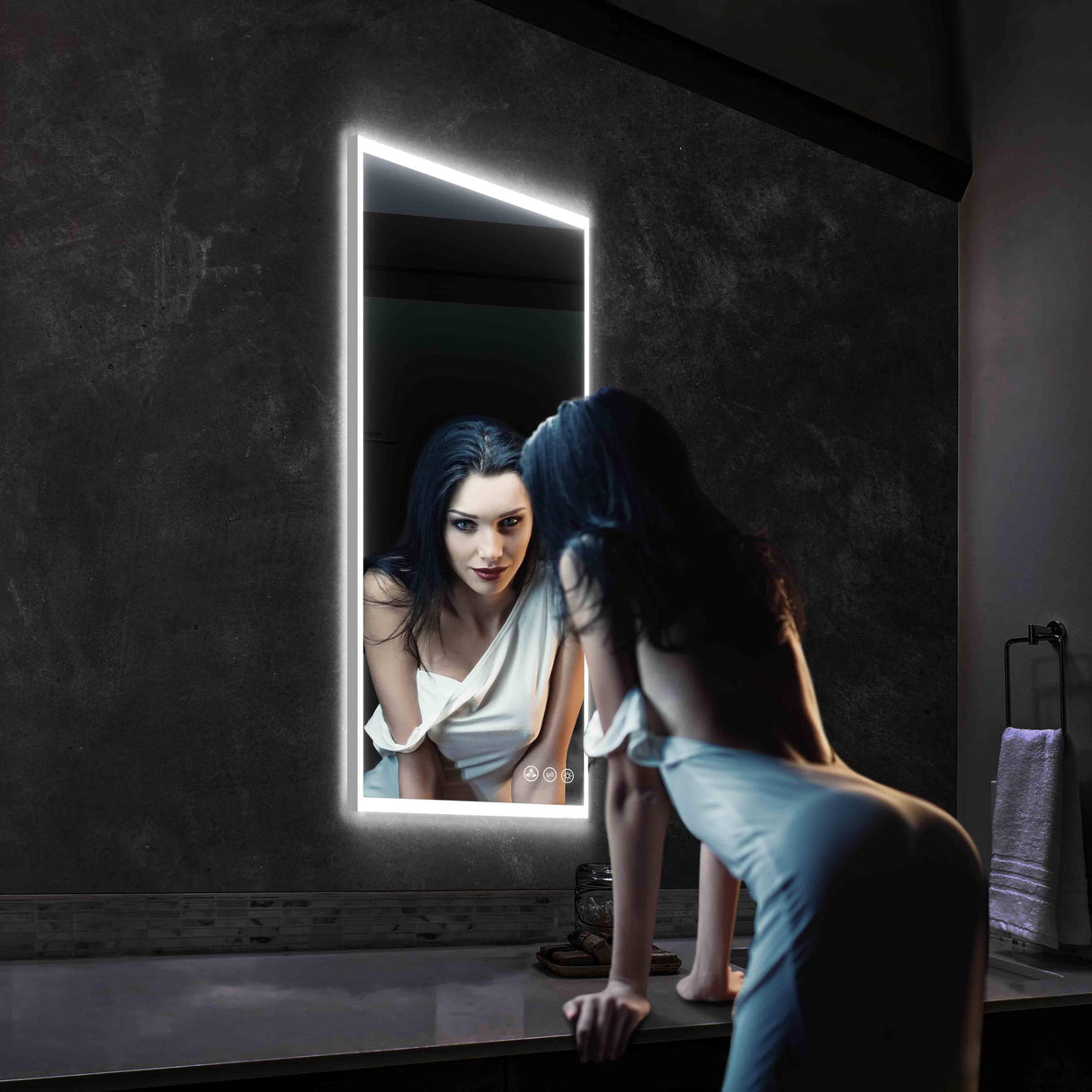 Blossom Beta LED Mirror Frosted Sides