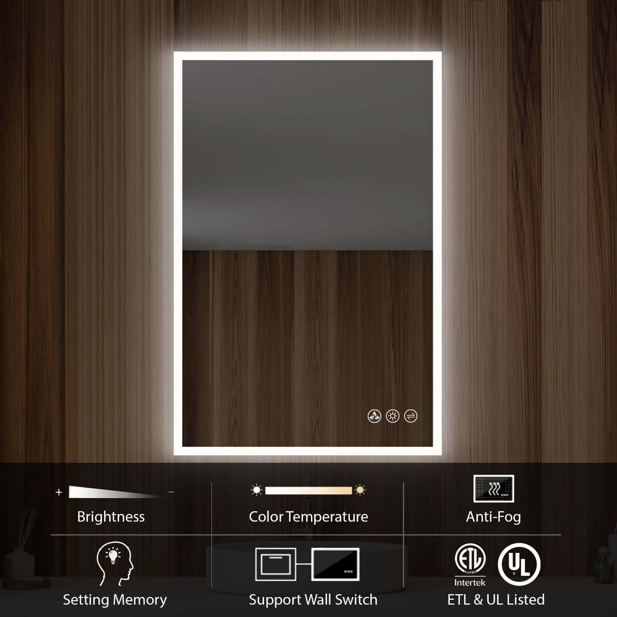 Blossom Beta LED Mirror Frosted Sides