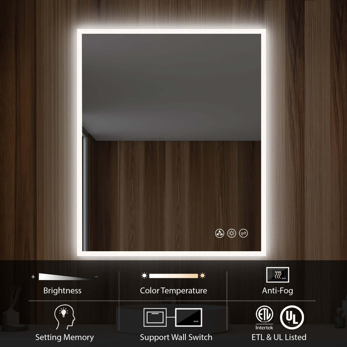 Blossom Beta LED Mirror Frosted Sides