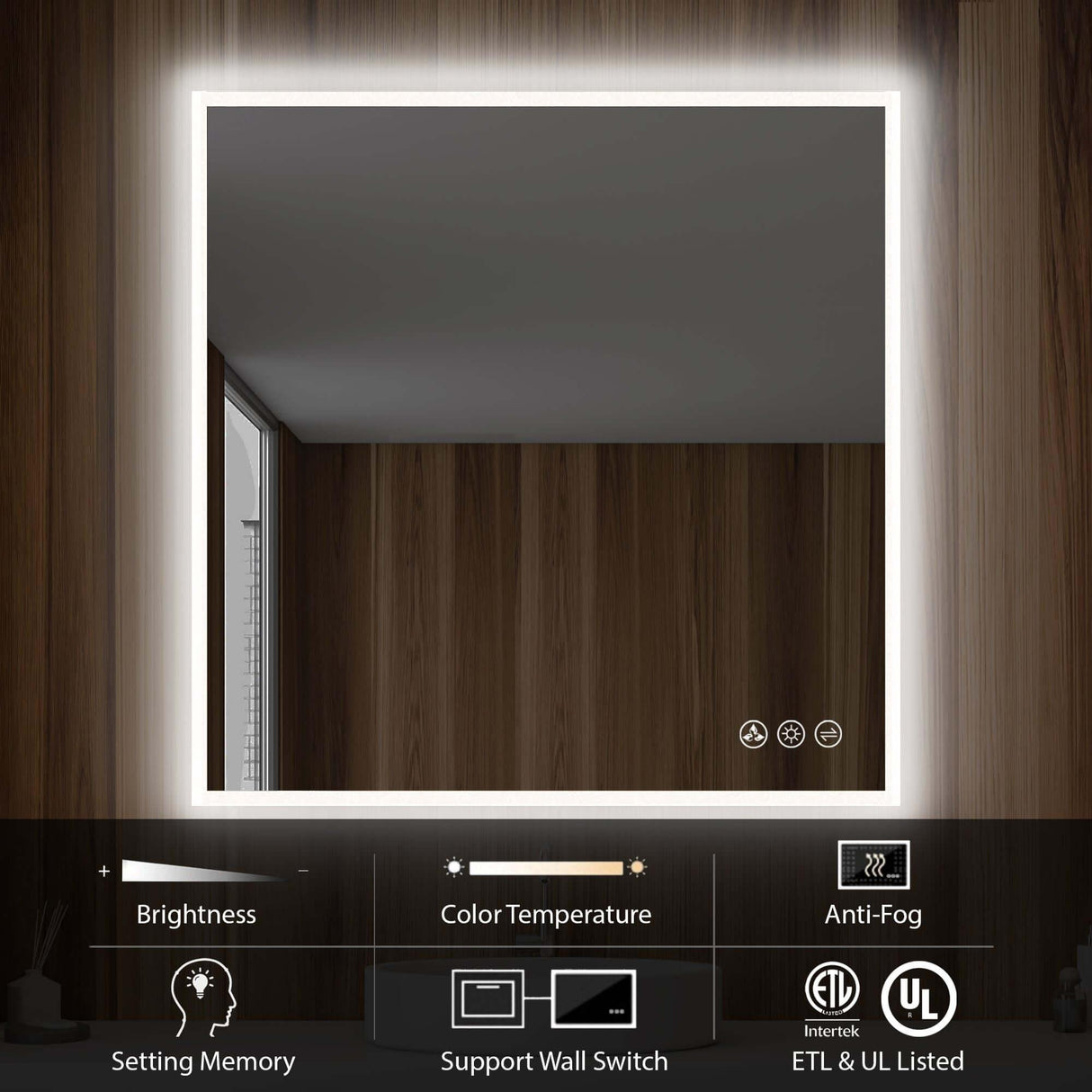 Blossom Beta LED Mirror Frosted Sides