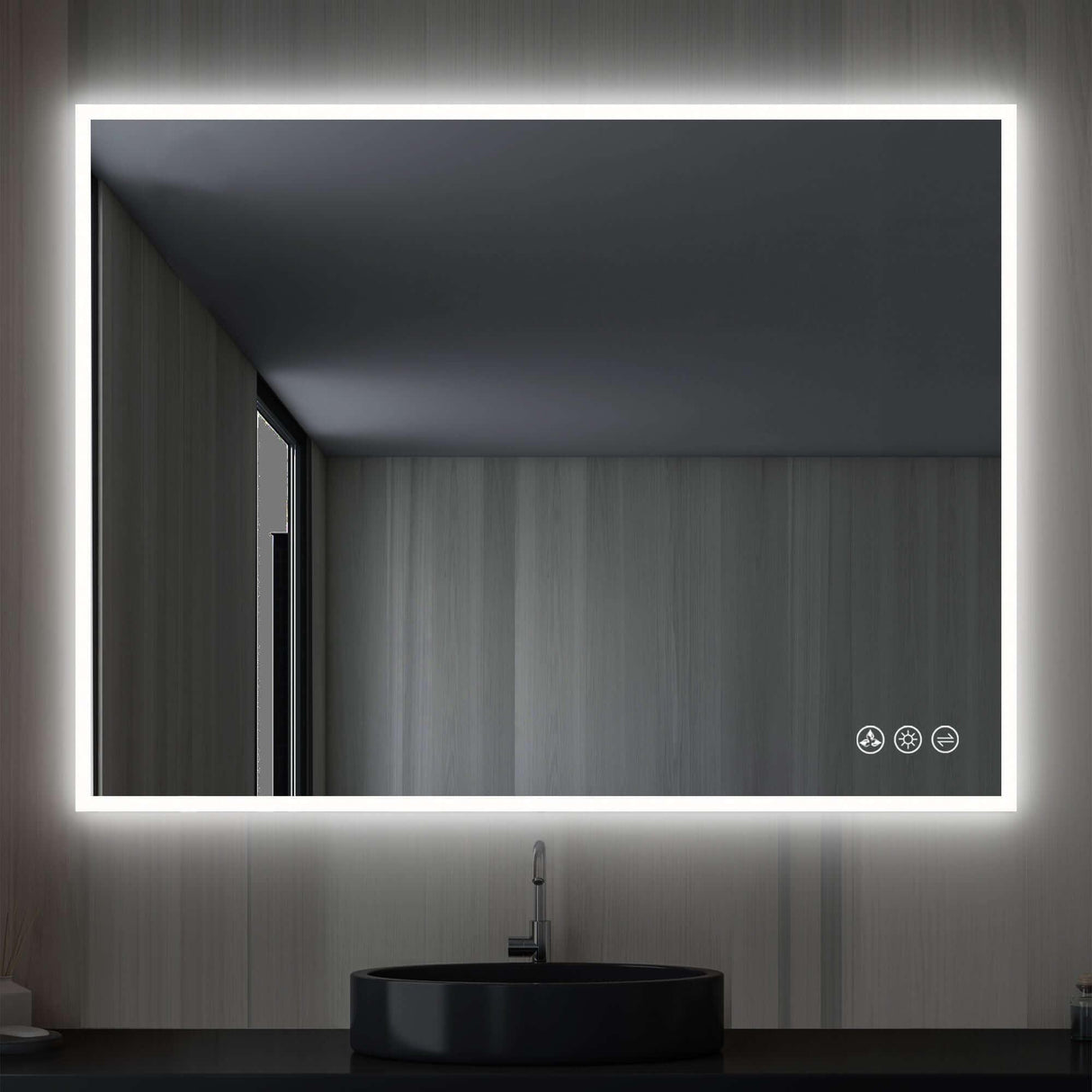 Blossom Beta LED Mirror Frosted Sides 48" x 36"