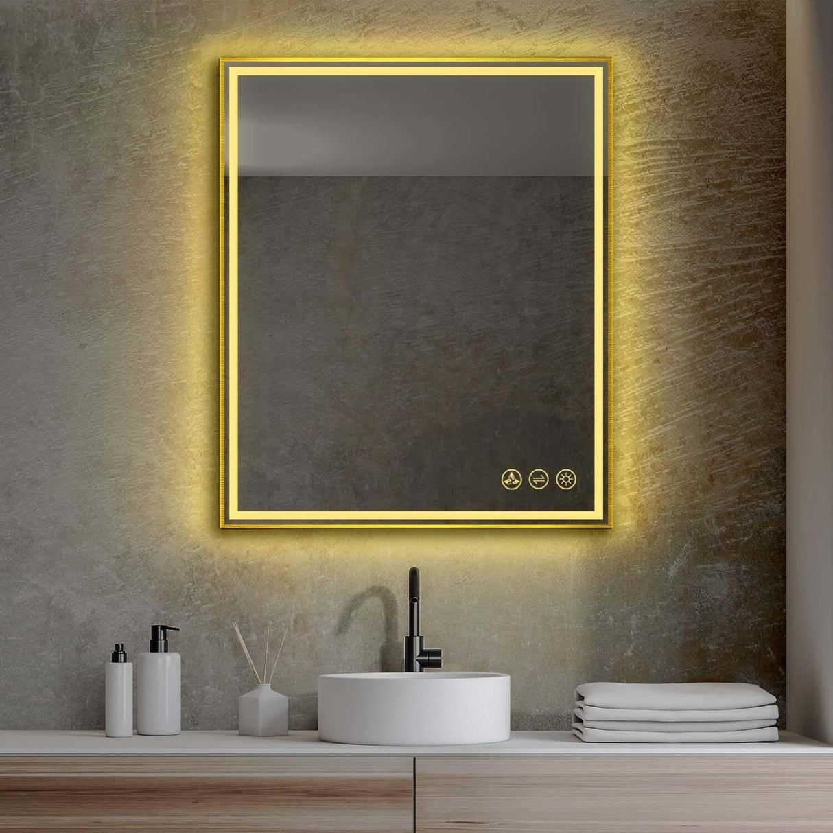 Blossom Stellar LED Mirror, Smart Touch, Dual Finish Options &   Multiple Sizes