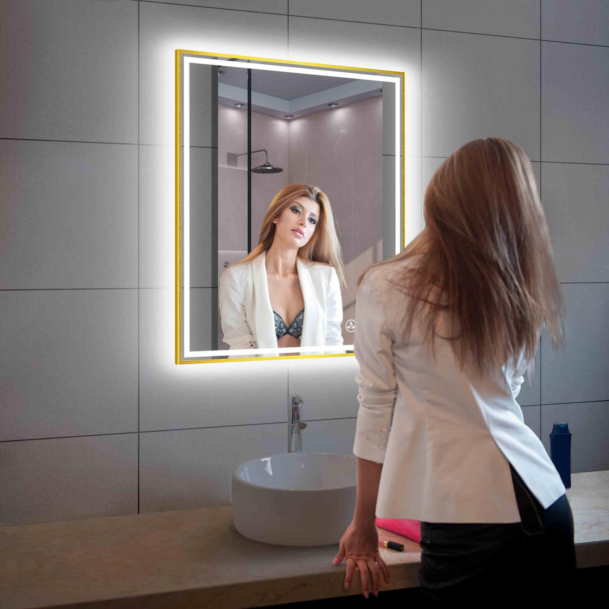 Blossom Stellar LED Mirror, Smart Touch, Dual Finish Options &   Multiple Sizes
