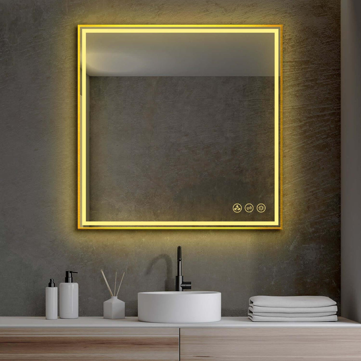 Blossom Stellar LED Mirror, Smart Touch, Dual Finish Options &   Multiple Sizes