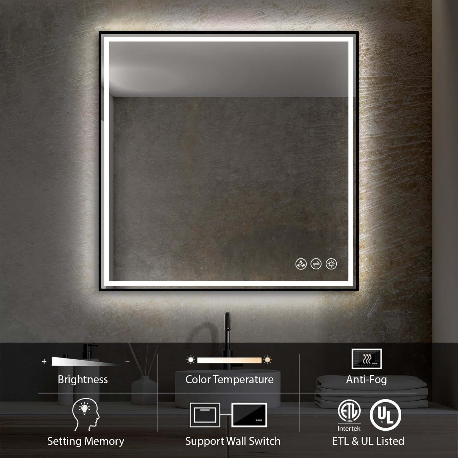 Blossom Stellar LED Mirror, Smart Touch, Dual Finish Options &   Multiple Sizes