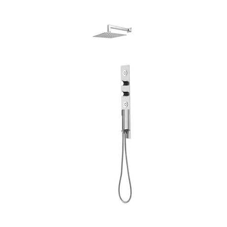 Lenova CSP207 2PC - Shower Set Includes: Shower Head Round 16 x 4-3/4 Thermostatic/Pressure Valve Trim Kit - Square