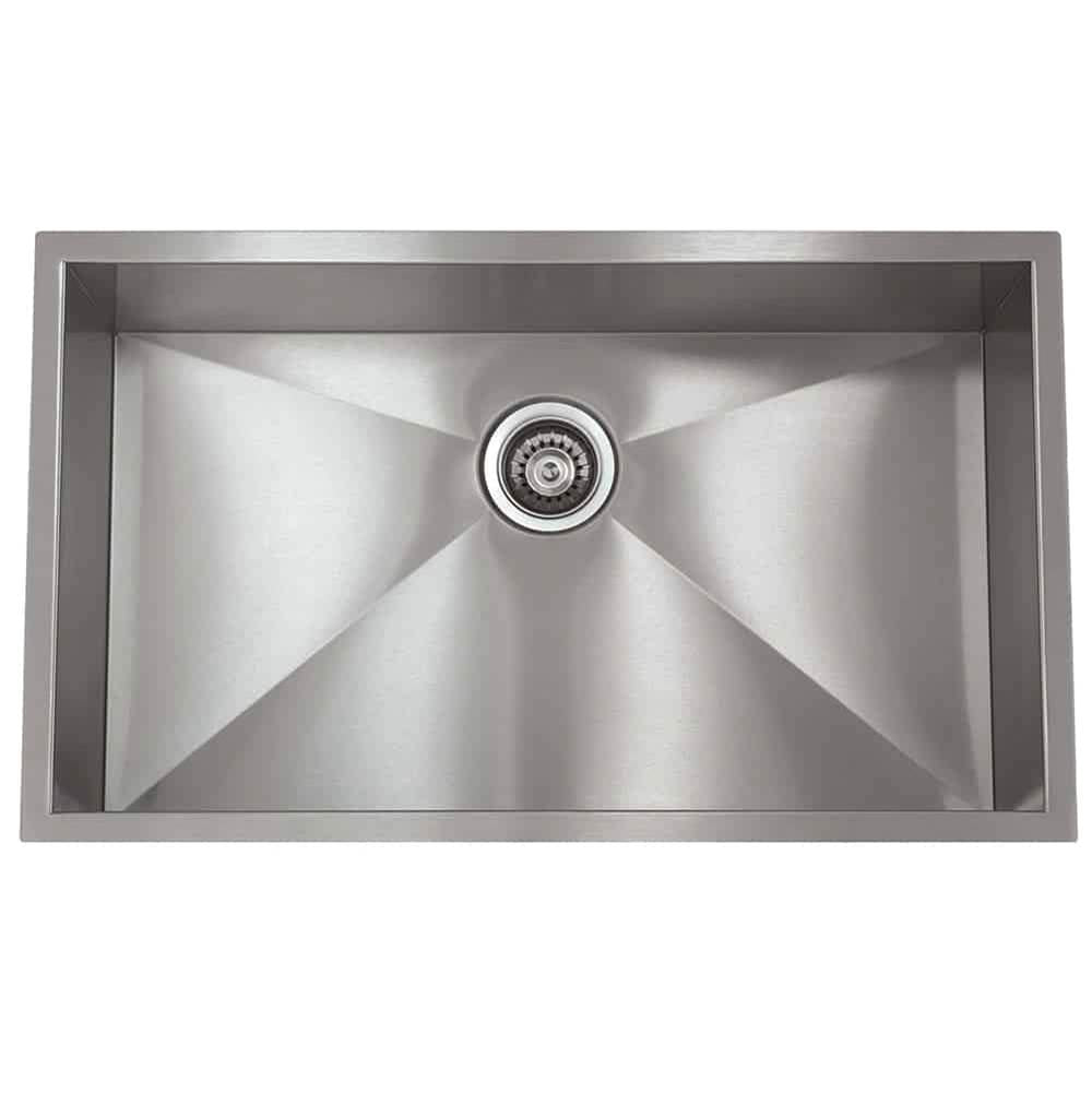 Lenova SS-0Ri S1 Undermount Single Bowl 32 x 19 x 10 - Brushed Satin