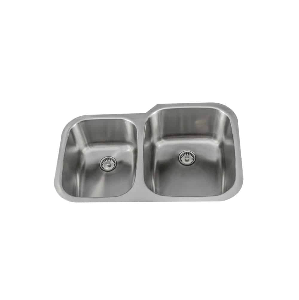 Lenova PC-SS-CL-D2R-16 Undermount Double Bowl 31-5/8 x 20-3/4 x 9/8 - Brushed Satin