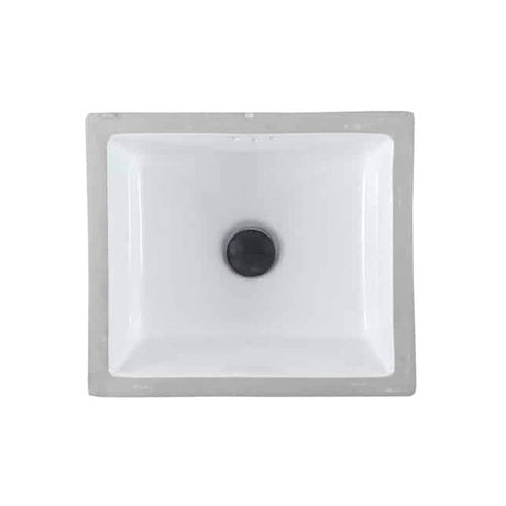 Lenova PU-07W Undermount Single Bowl 16-1/4 x 14-1/4 x 5-1/2 - White and Smooth