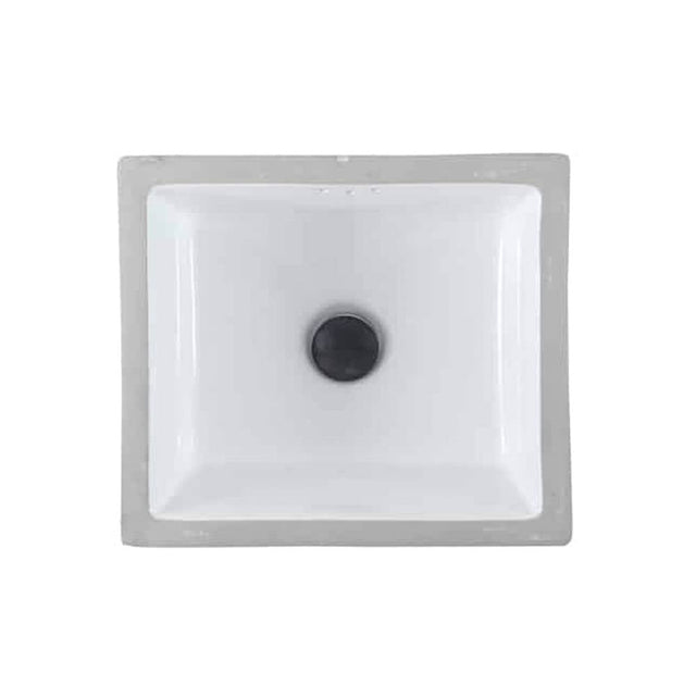 Lenova PU-07W Undermount Single Bowl 16-1/4 x 14-1/4 x 5-1/2 - White and Smooth