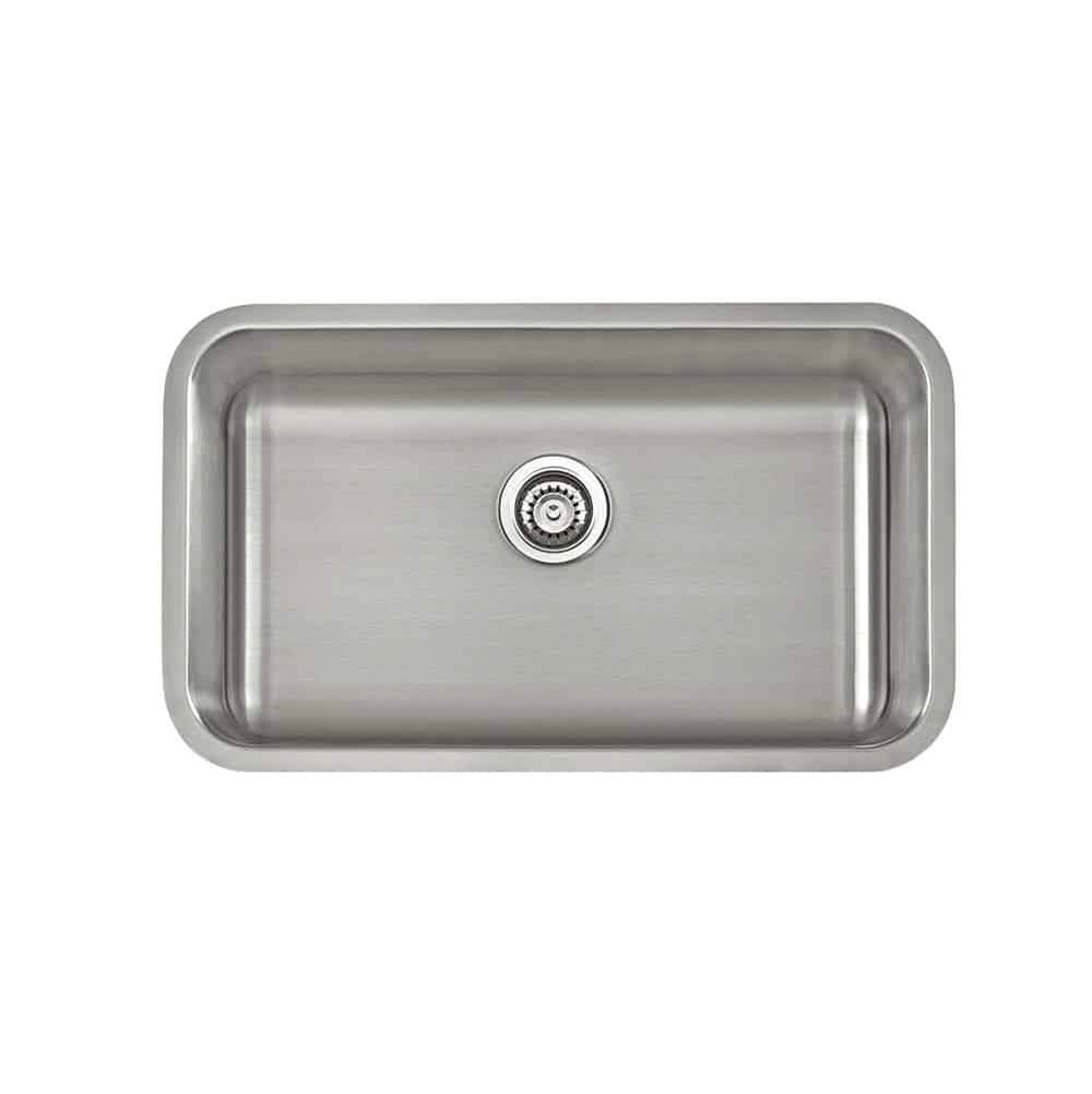 Lenova SS-ADA-S30 Undermount Single Bowl 23 x 21 x 5-1/2 - Brushed Satin