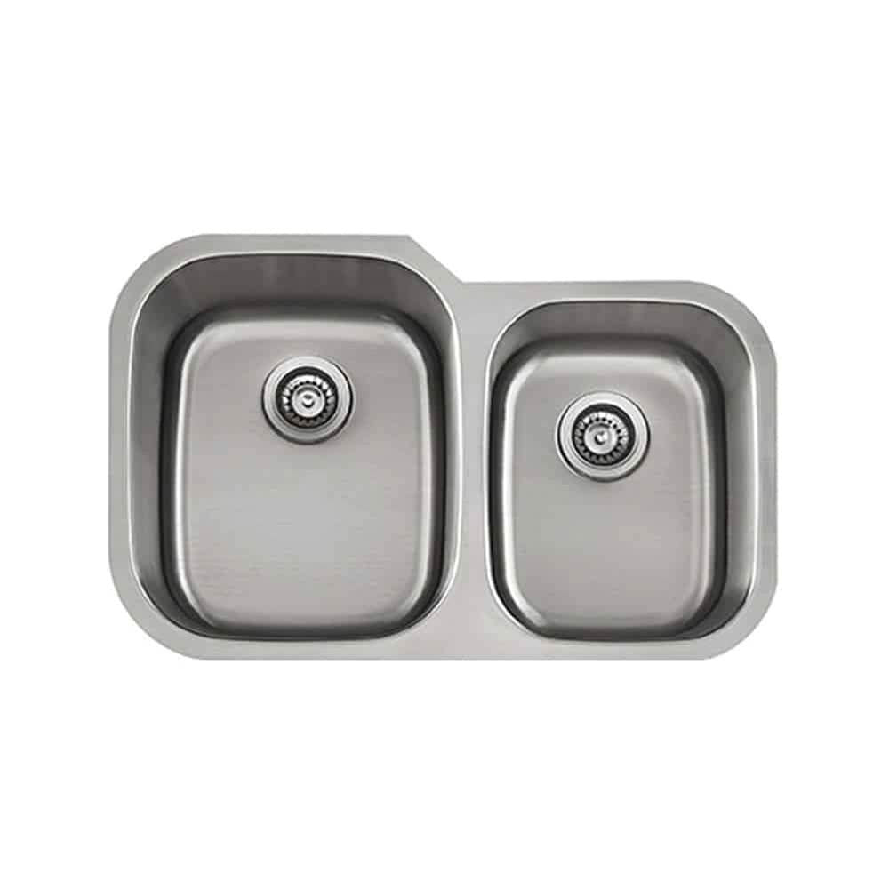 Lenova SS-CL-D2L Undermount Double Bowl 32 x 21 x 9/8 - Brushed Satin