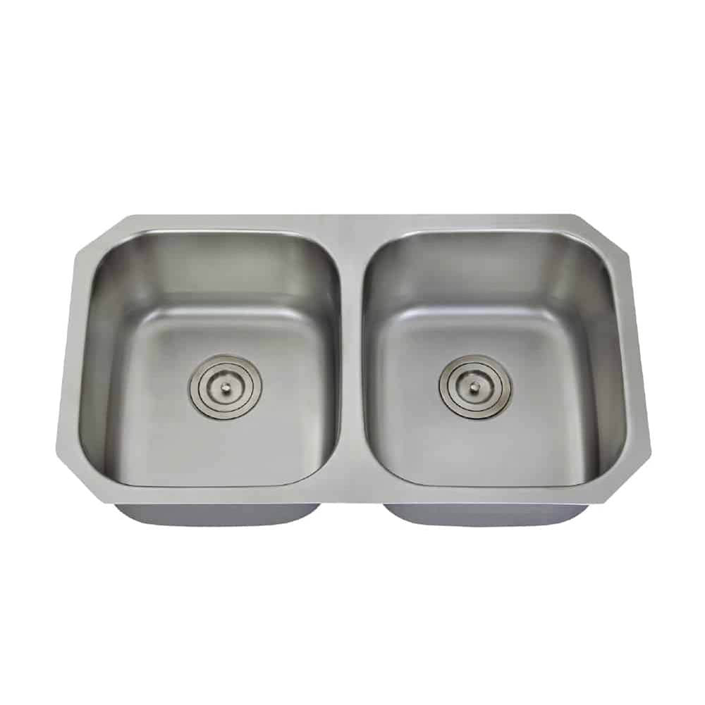 Lenova SS-CL-D30 Undermount Double Bowl 29-1/8 x 18-1/2 x 8 - Brushed Satin