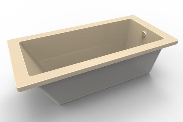 Hydro Systems LIN6030ATO-BIS LINDSEY 6030 AC TUB ONLY - BISCUIT