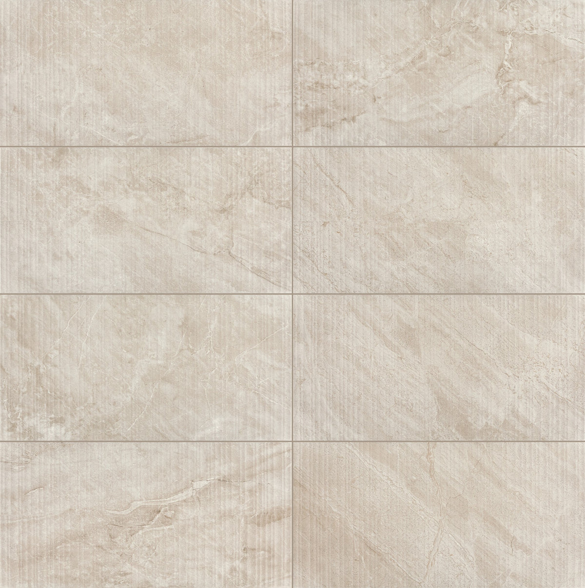 Daltile Stainmaster Somerset Beige Rectangle 12x24 Ridge Antimicrobial Matte Wall Tile