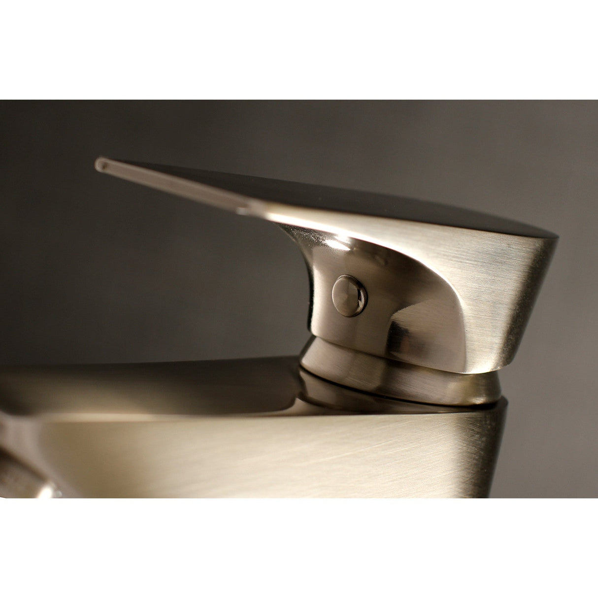 Millennium LS4228XL Single-Handle 1-Hole Deck Mount Bathroom Faucet with Push Pop-Up, Brushed Nickel