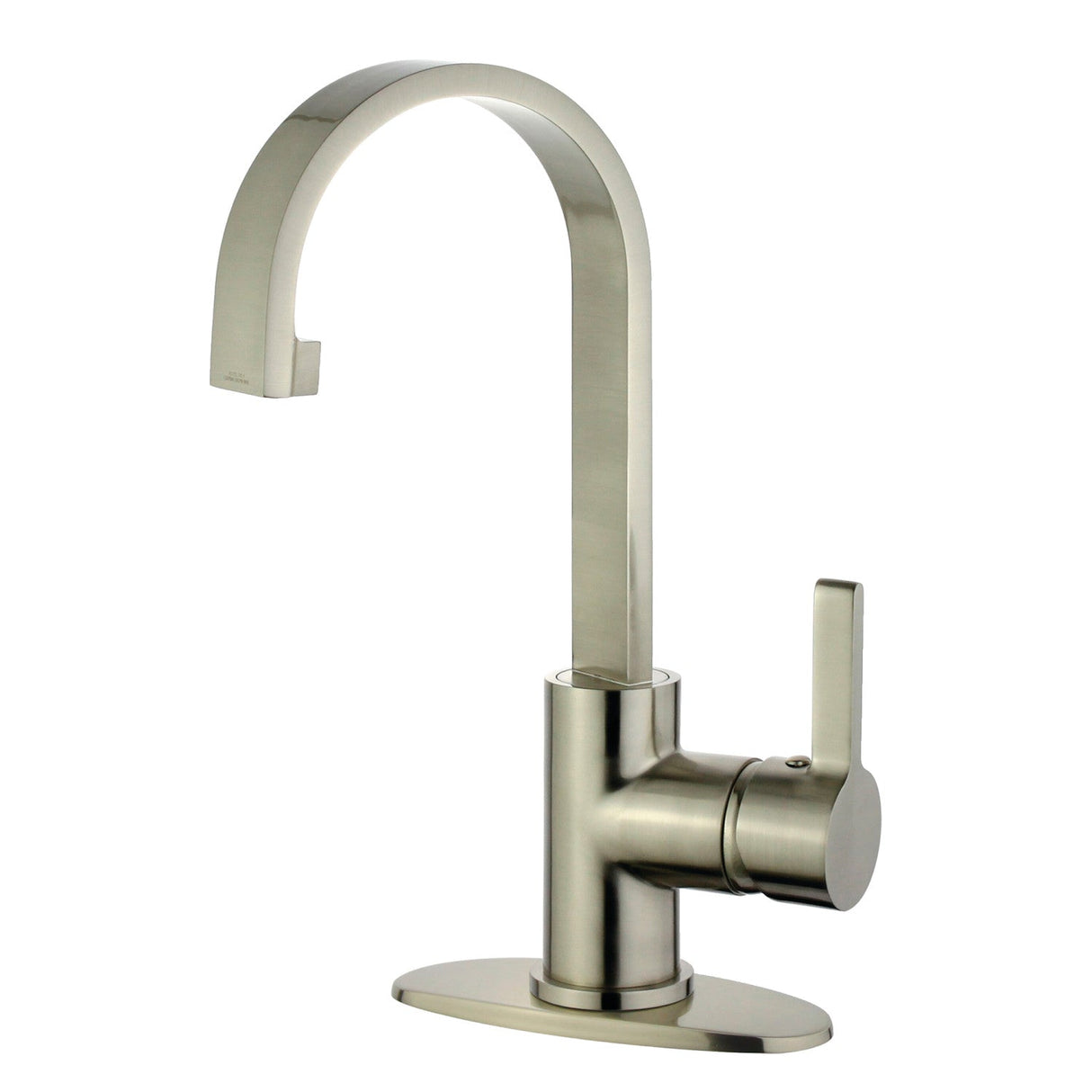 Continental LS8218CTL Single-Handle 1-Hole Deck Mount Bathroom Faucet with Push Pop-Up, Brushed Nickel