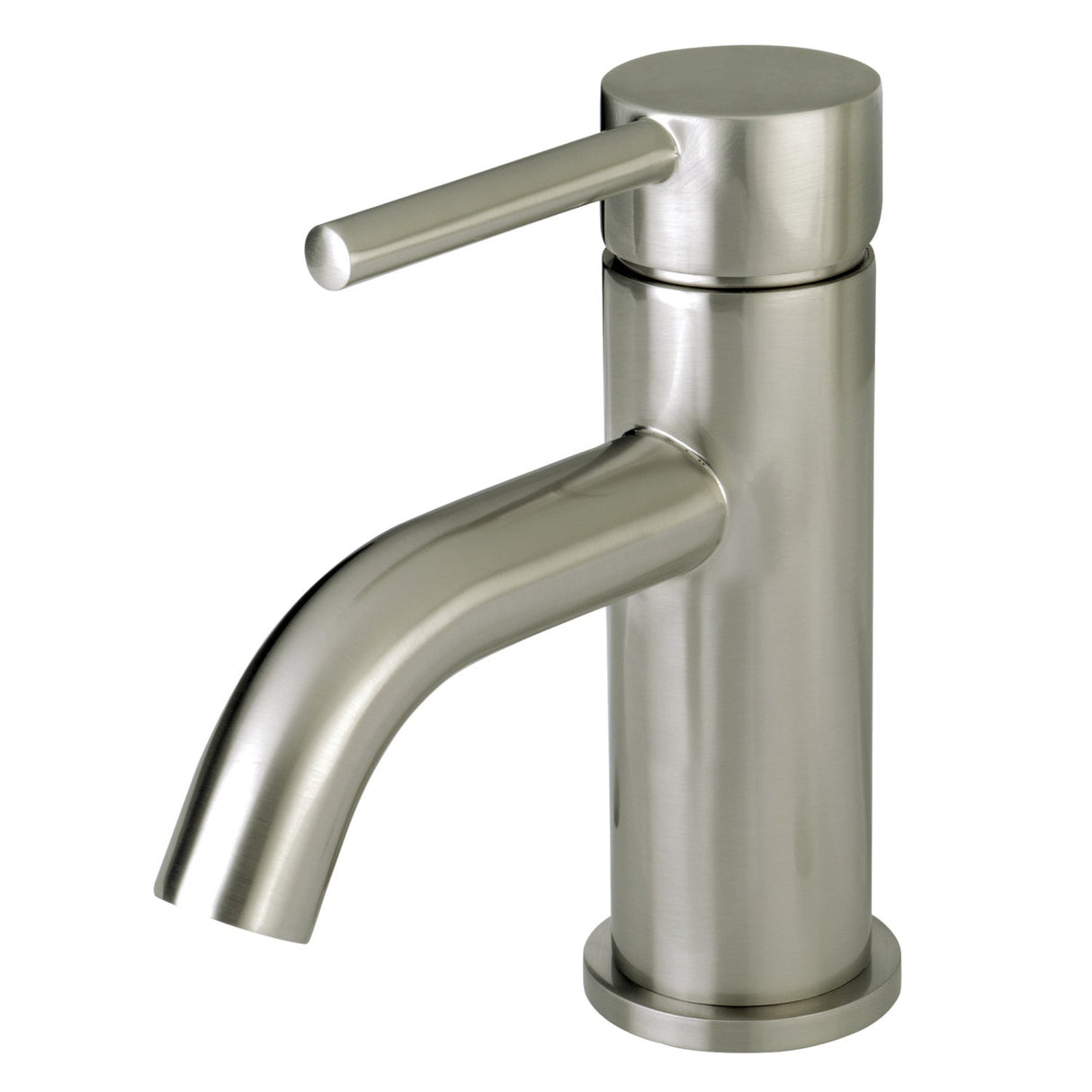 Concord LS8228DL Single-Handle 1-Hole Deck Mount Bathroom Faucet with Push Pop-Up, Brushed Nickel