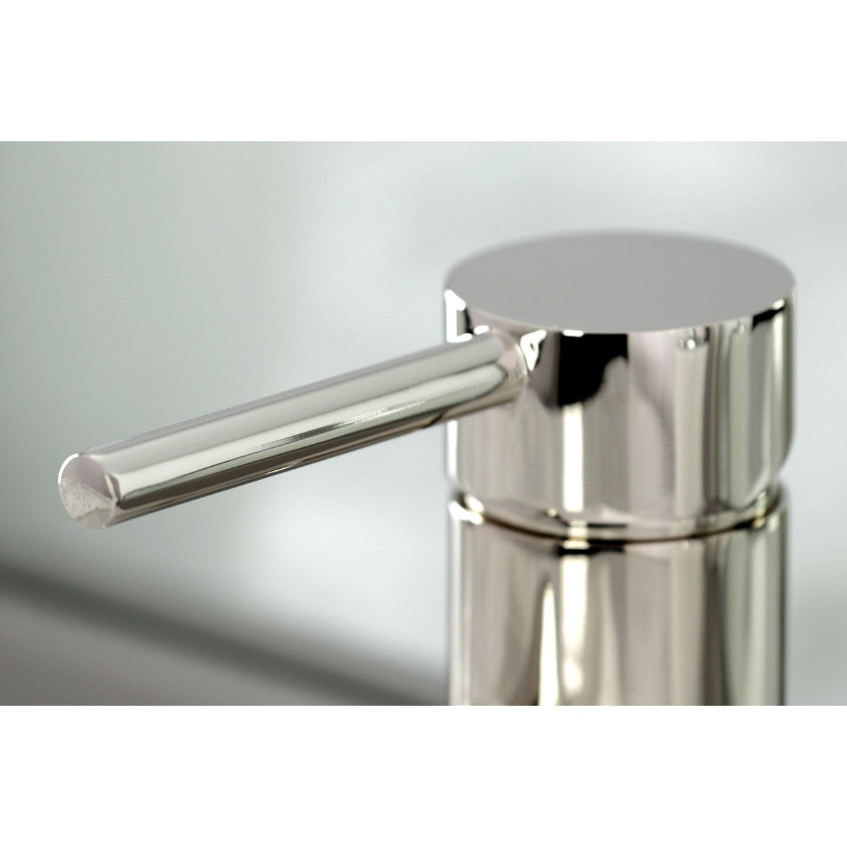 Concord LS822DLPN Single-Handle 1-Hole Deck Mount Bathroom Faucet with Push Pop-Up, Polished Nickel