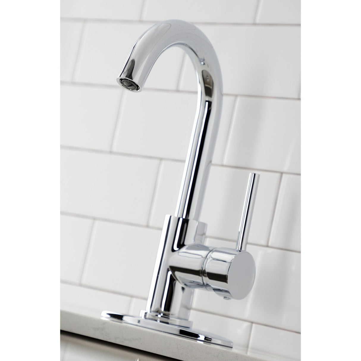 Concord LS8531DL Single-Handle 1-Hole Deck Mount Bar Faucet, Polished Chrome