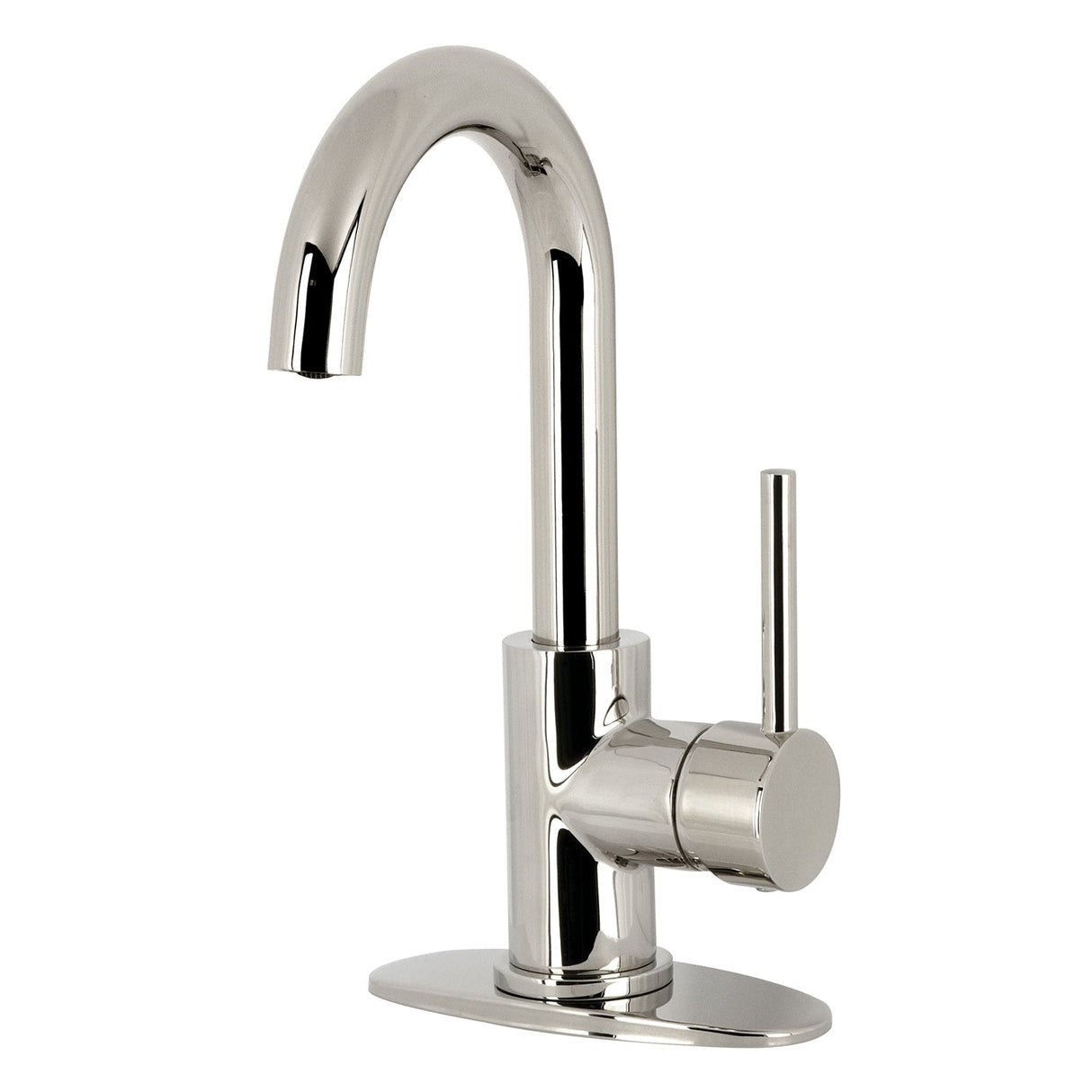 Concord LS853DLPN Single-Handle 1-Hole Deck Mount Bar Faucet, Polished Nickel