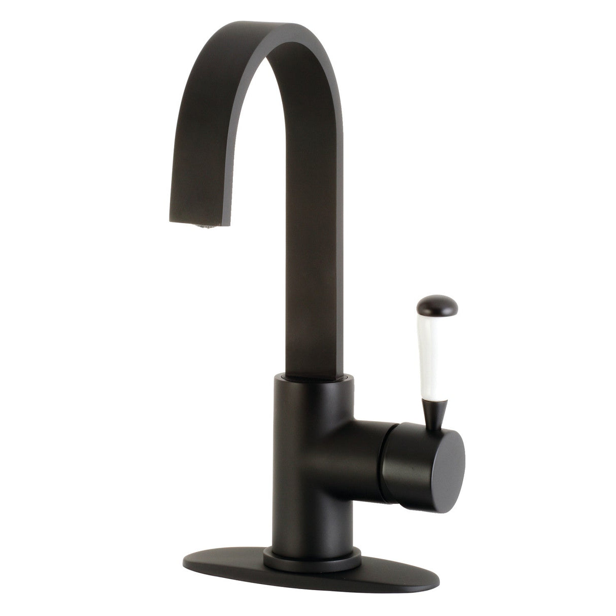 Paris LS8610DPL Single-Handle 1-Hole Deck Mount Bar Faucet, Matte Black