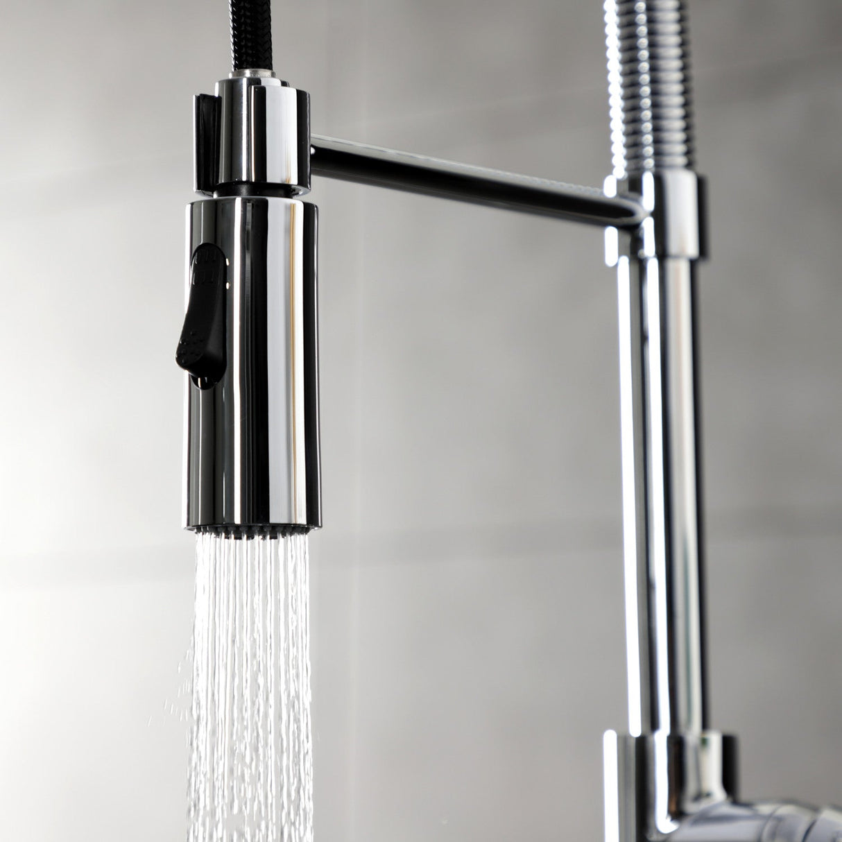 Continental LS8771CTL Single-Handle 1-Hole Deck Mount Pre-Rinse Kitchen Faucet, Polished Chrome