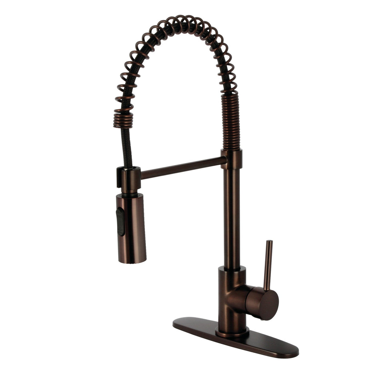 Concord LS8775DL Single-Handle 1-Hole Deck Mount Pre-Rinse Kitchen Faucet, Oil Rubbed Bronze