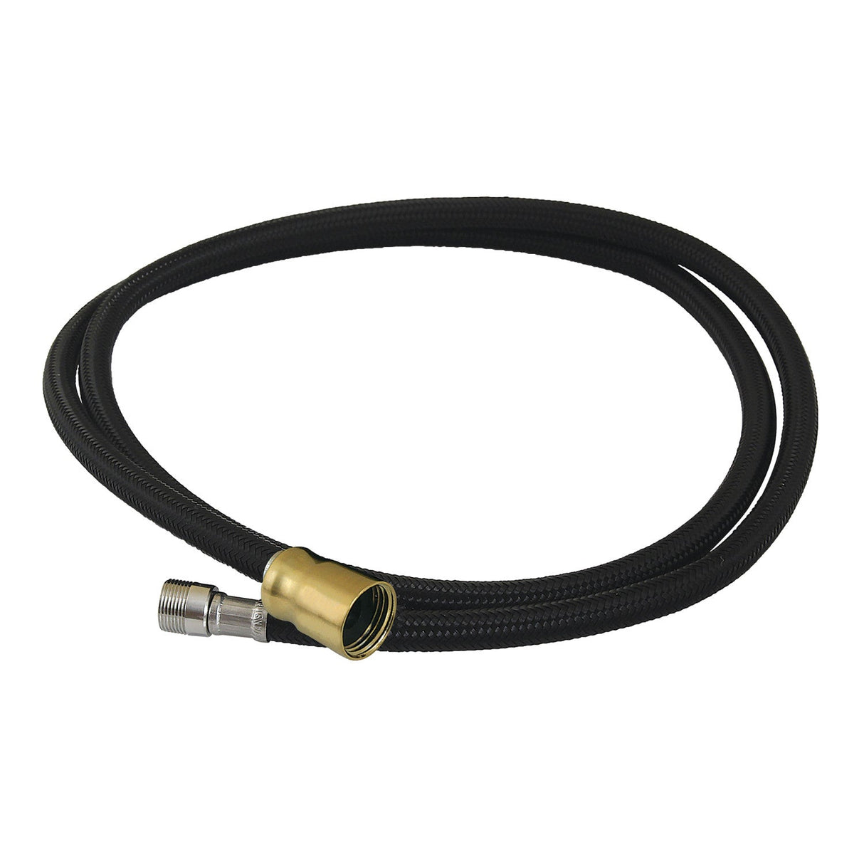 LSSPRHOSE593C 59-Inch Black Nylon Kitchen Spray Hose, Brushed Brass