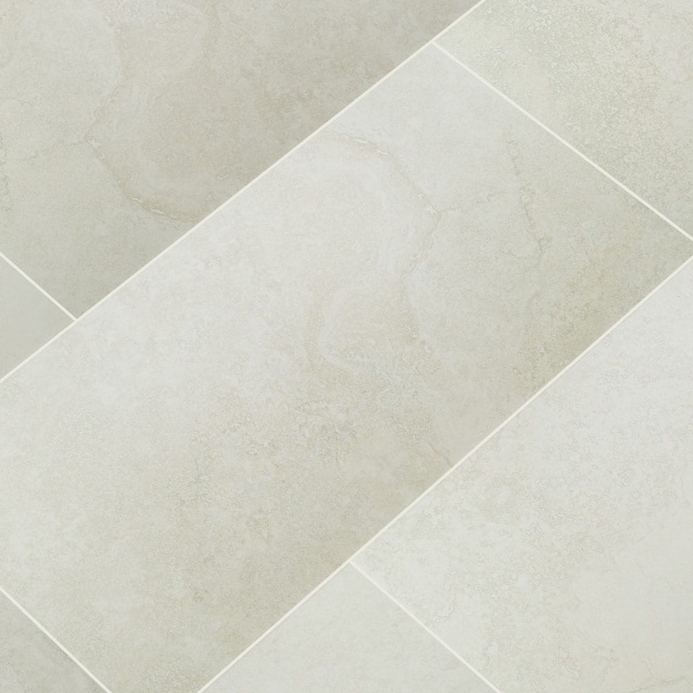 Legend White Porcelain Floor and Wall Tile 12"x24" Matte - MSI Collection LEGEND WHITE 12X24 (Case)