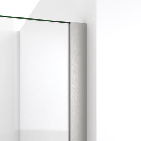 DreamLine Linea 30 in. W x 72 in. H Frameless Shower Screen in Brushed Nickel