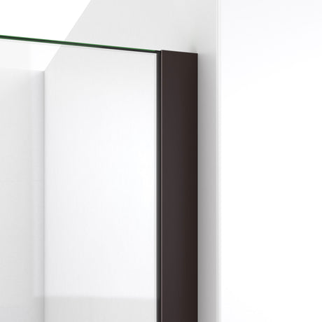 DreamLine Linea 34 in. W x 72 in. H Frameless Shower Screen in Oil Rubbed Bronze