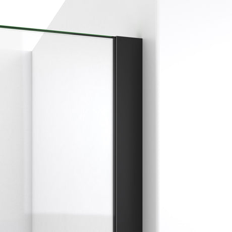 DreamLine Linea 30 in. W x 72 in. H Frameless Shower Screen in Satin Black