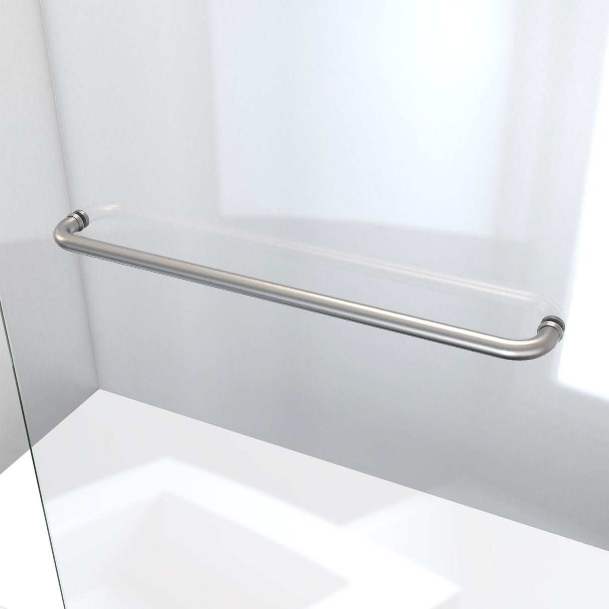 DreamLine Linea 30 in. W x 72 in. H Frameless Shower Screen in Brushed Nickel