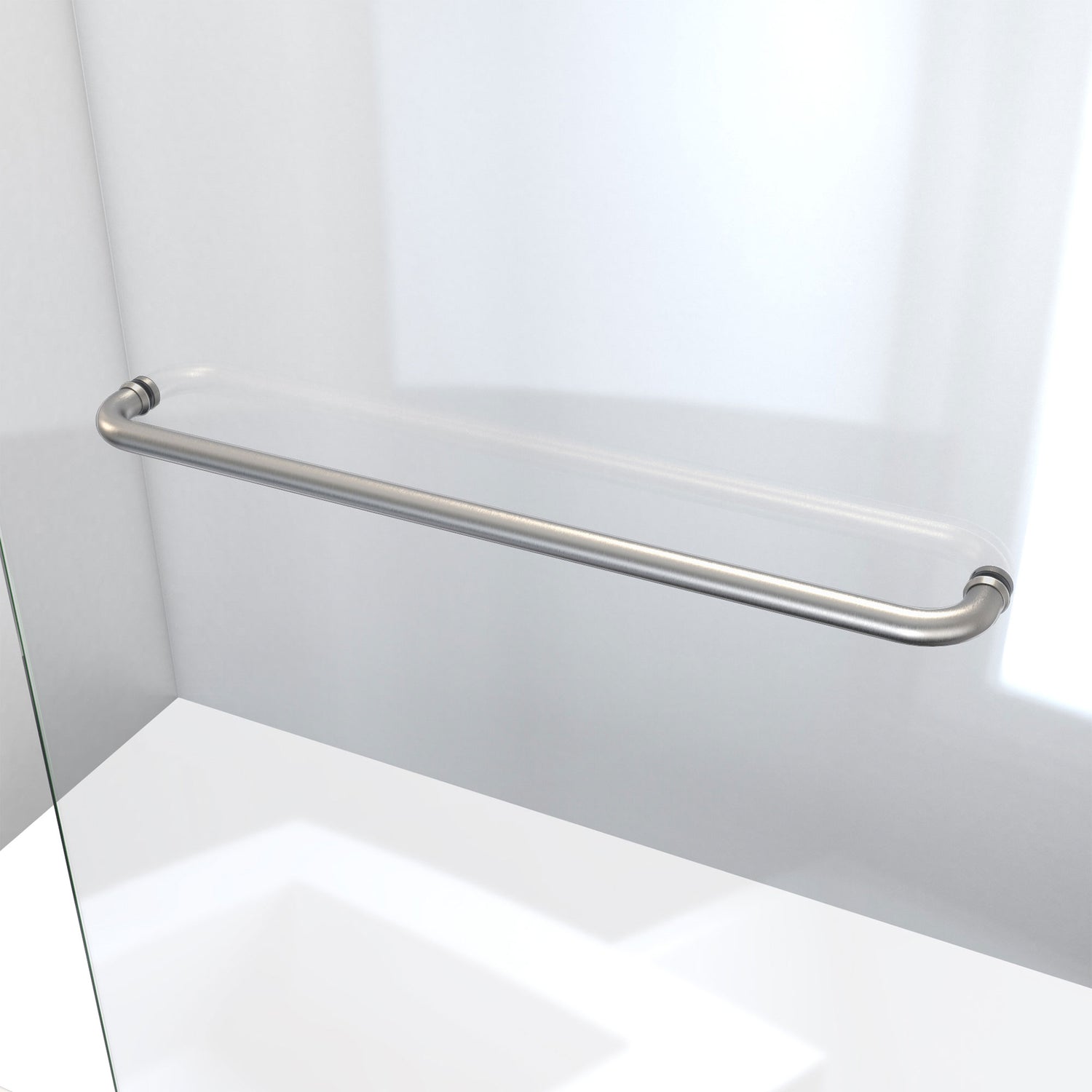 DreamLine Linea 30 in. W x 72 in. H Frameless Shower Screen in Brushed Nickel