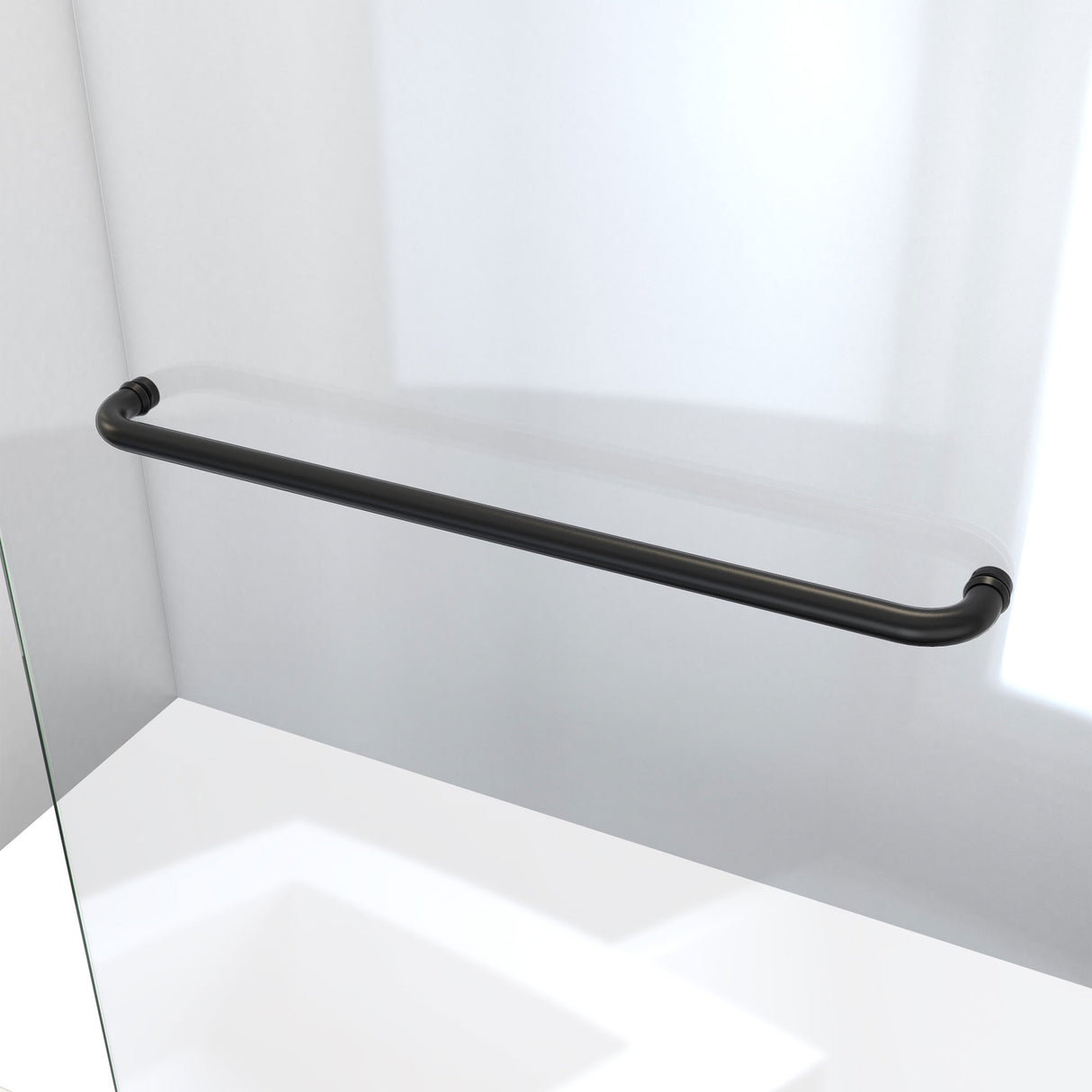 DreamLine Linea 30 in. W x 72 in. H Frameless Shower Screen in Satin Black