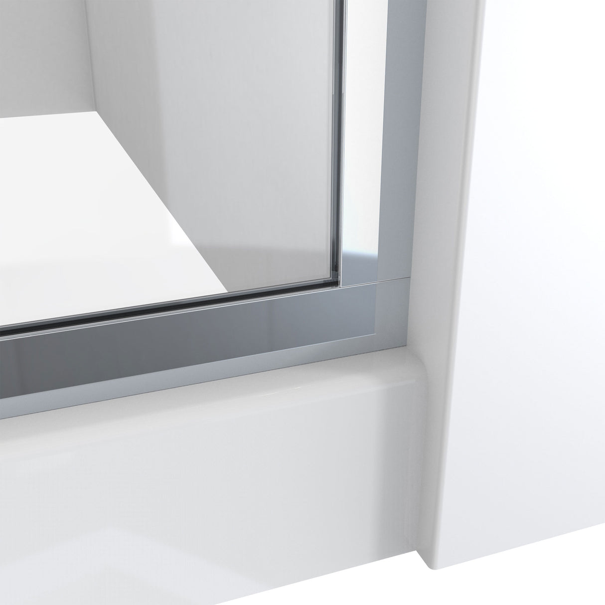 DreamLine Linea 34 in. W x 72 in. H Frameless Shower Screen in Chrome