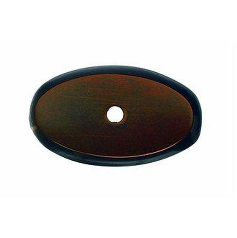 Top Knobs M1443 Aspen Oval Backplate 1 3/4" - Mahogany Bronze