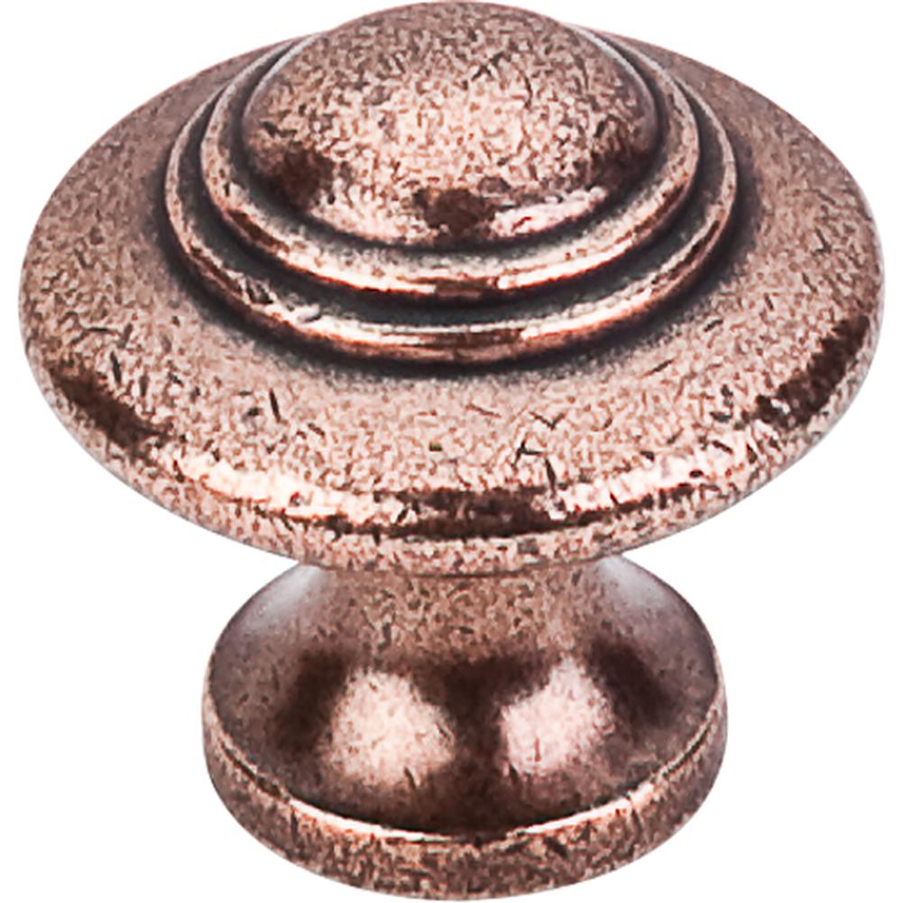 Top Knobs M15 Ascot Knob 1 1/4" - Old English Copper