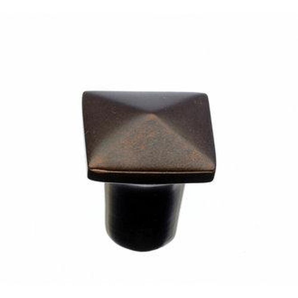 Top Knobs M1508 Aspen Square Knob 3/4" - Mahogany Bronze