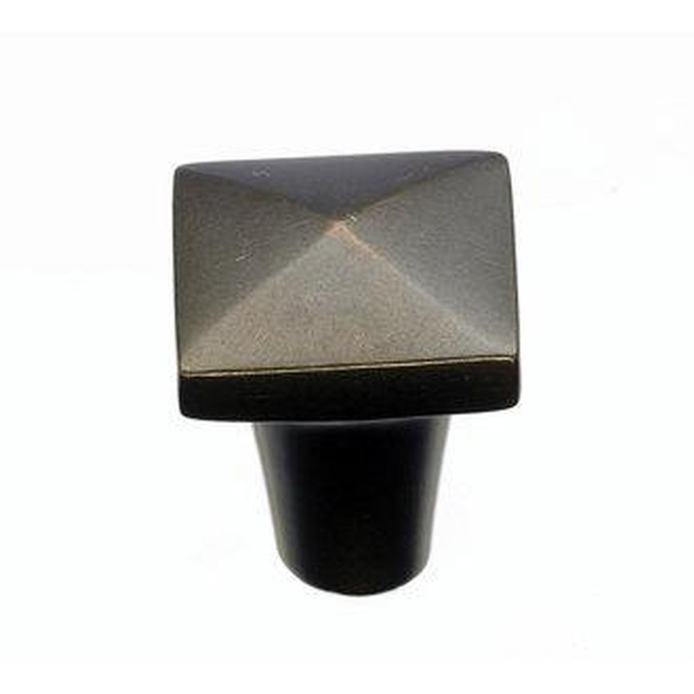 Top Knobs M1512 Aspen Square Knob 7/8" - Medium Bronze