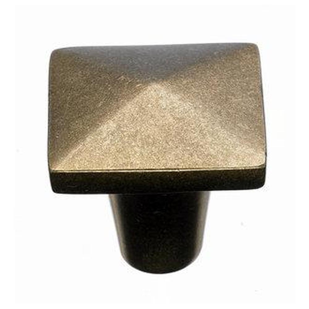 Top Knobs M1516 Aspen Square Knob 1 1/4" - Light Bronze