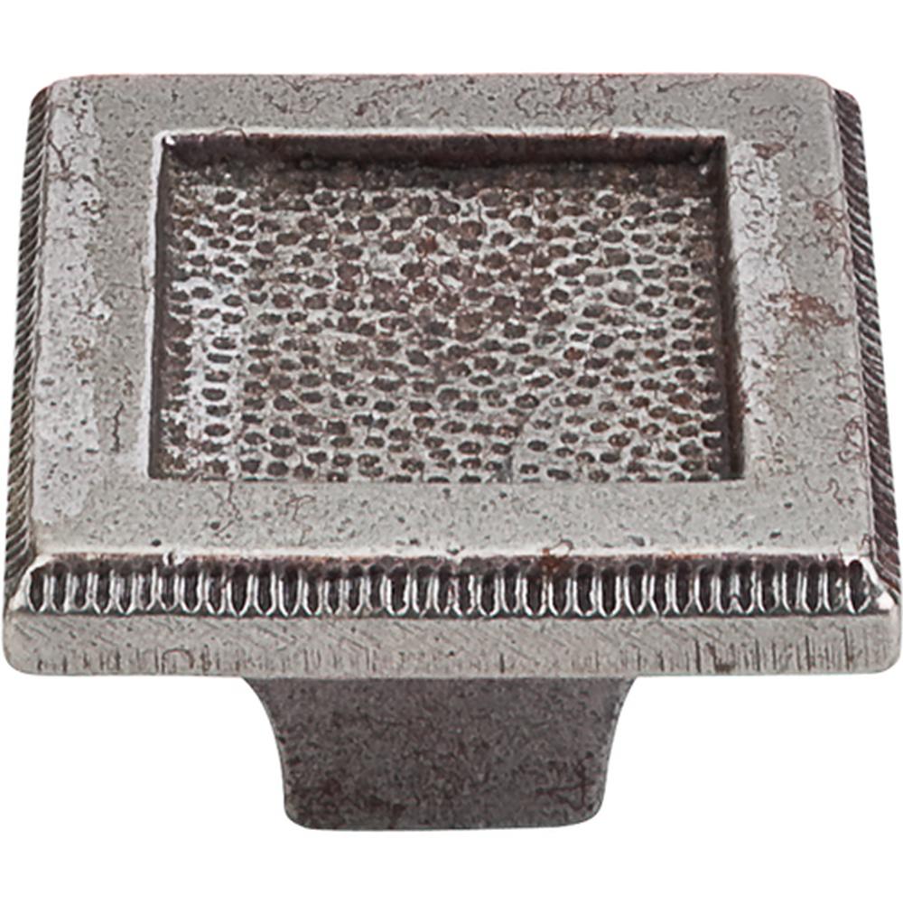 Top Knobs M1819 Square Inset Knob 2" - Cast Iron